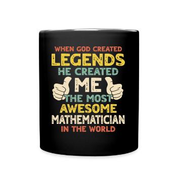 Mathematician - Full Colour Mug - black - Front