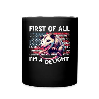 Opossum - Full Colour Mug - black - Front