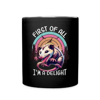 Opossum - Full Colour Mug - black - Front