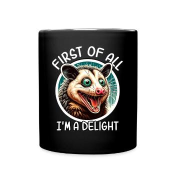 Opossum - Full Colour Mug - black - Front