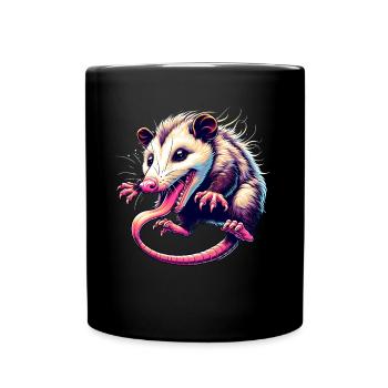 Opossum - Full Colour Mug - black - Front