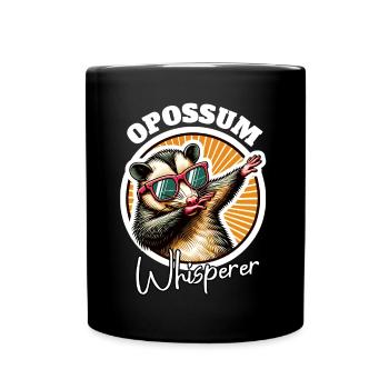 Opossum Whisperer - Full Colour Mug - black - Front