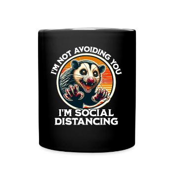 Opossum Saying - Full Colour Mug - black - Front