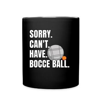 Drôle de dicton de boule de pétanque - Mug uni - noir - Devant