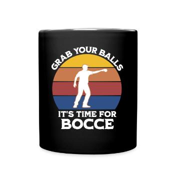 Drôle de dicton de boule de pétanque - Mug uni - noir - Devant