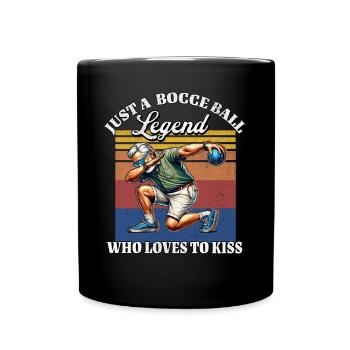 US Bocce Ball Spieler - Tasse einfarbig - Schwarz - Vorne