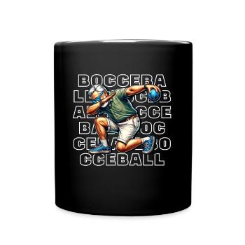 Boule de pétanque - Mug uni - noir - Devant