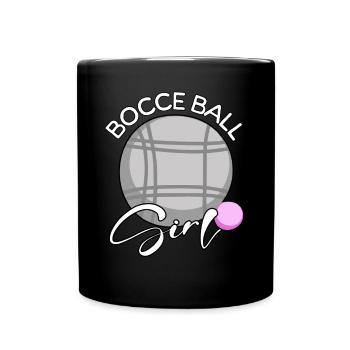 Pétanque Fille - Mug uni - noir - Devant