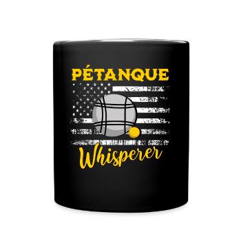 Dictons de pétanque - Mug uni - noir - Devant