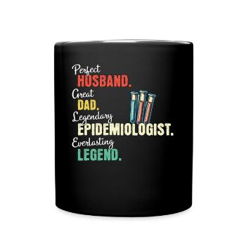 Epidemiologist Dad - Full Colour Mug - black - Front