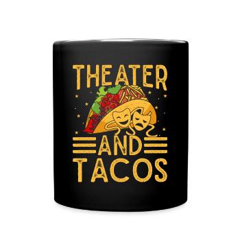 Conception de théâtre musical et de tacos - Mug uni - noir - Devant
