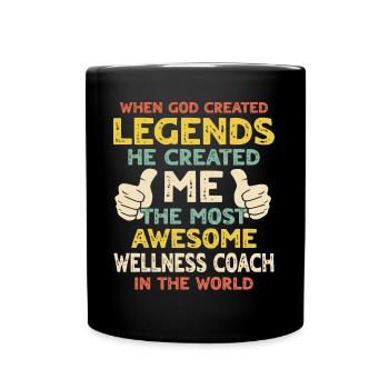 Wellness Coach - Full Colour Mug - black - Front