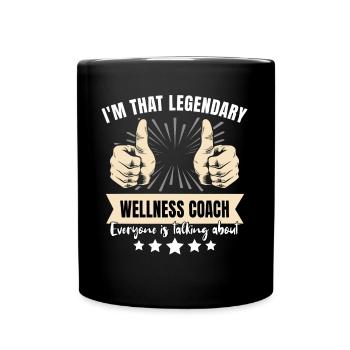 Coach de bien-être légendaire - Mug uni - noir - Devant