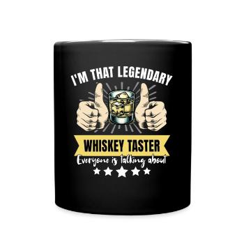 Legendary whiskey drinker - Full Colour Mug - black - Front