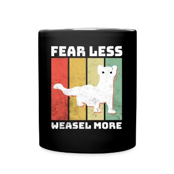 Dictons de belette - Mug uni - noir - Devant