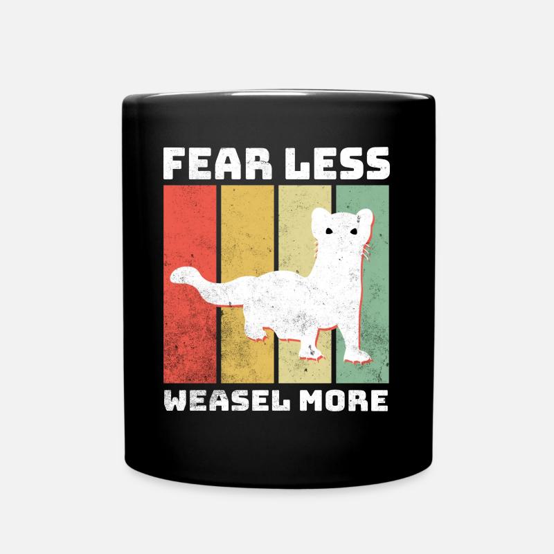 Wiesel Sprüche - Tasse einfarbig - Schwarz