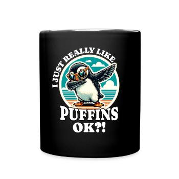 J’adore le dicton Puffin - Mug uni - noir - Devant