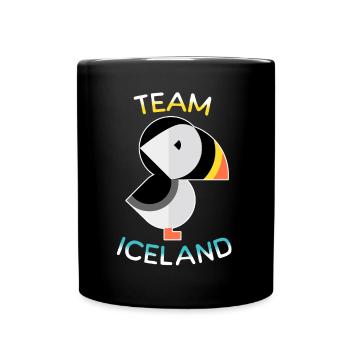 Équipe Puffins Islande - Mug uni - noir - Devant