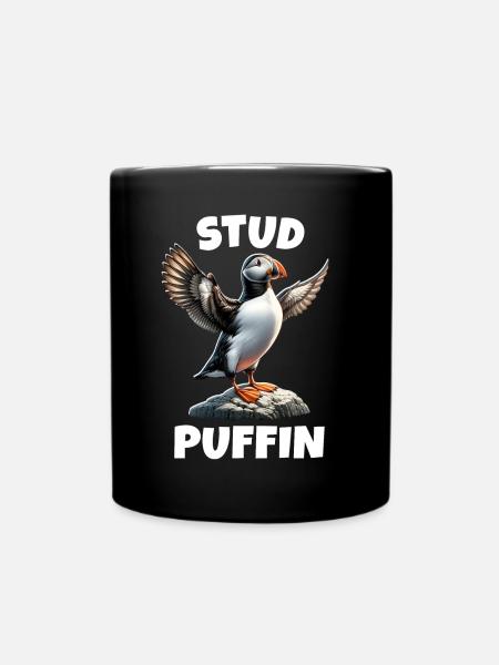 Papageientaucher Spruch - Tasse einfarbig - Schwarz