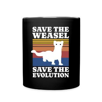 Save Weasel - Full Colour Mug - black - Front