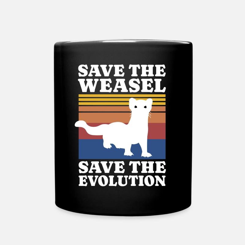 Save Weasel - Tasse einfarbig - Schwarz