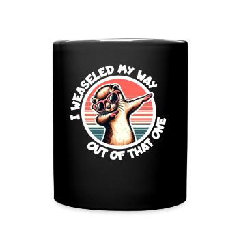Weasel Saying - Full Colour Mug - black - Front