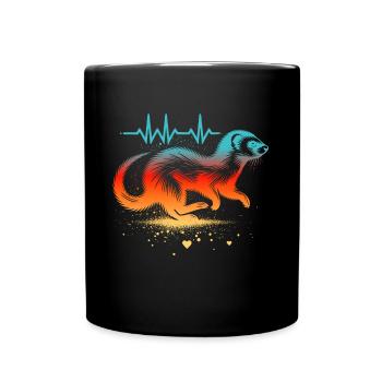 Wiesel Cardio - Tasse einfarbig - Schwarz - Vorne