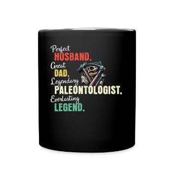 paleontologist dad - Full Colour Mug - black - Front
