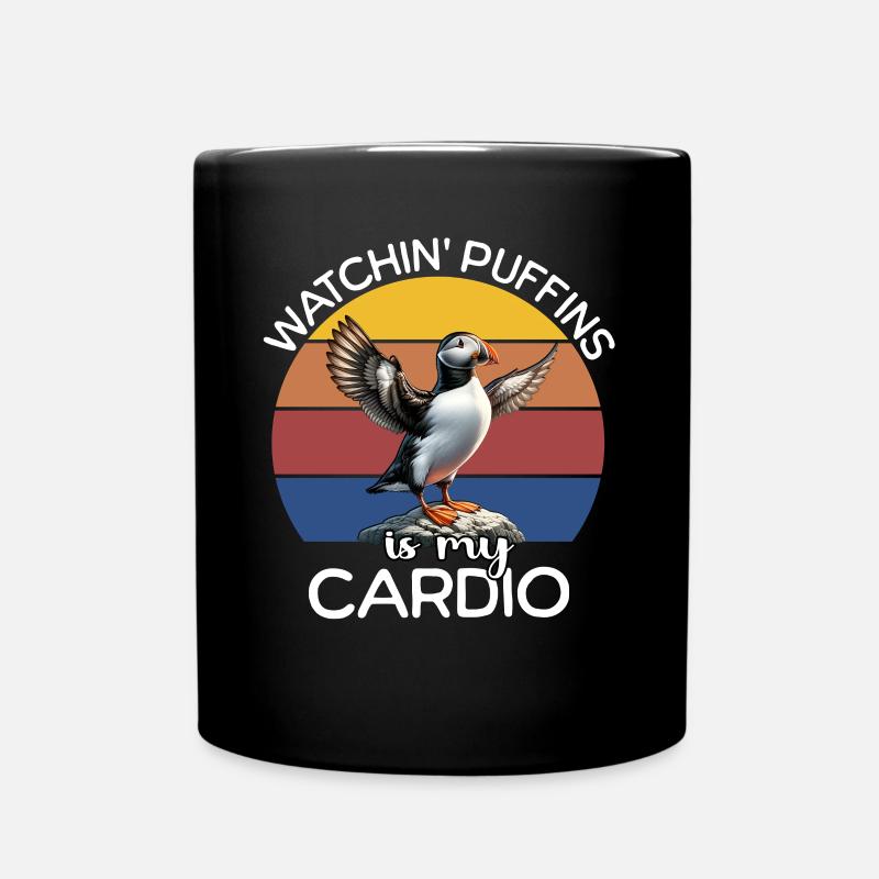 Puffin ECG Puffin Heartline - Mug uni - noir