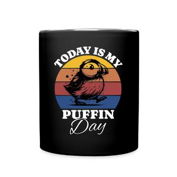 Puffin - Full Colour Mug - black - Front