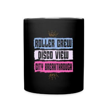 Patineur à roulettes Fête Roller Crew Disco Voir les cadeaux - Mug uni - noir - Devant