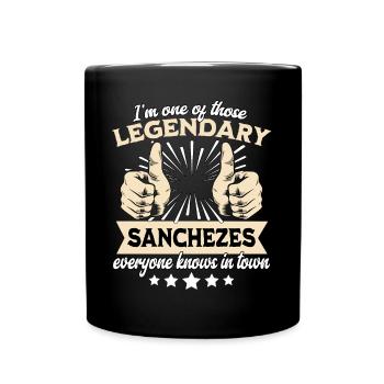 Légende légendaire de Sanchez - Mug uni - noir - Devant