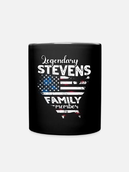Familie Stevens US - Tasse einfarbig - Schwarz