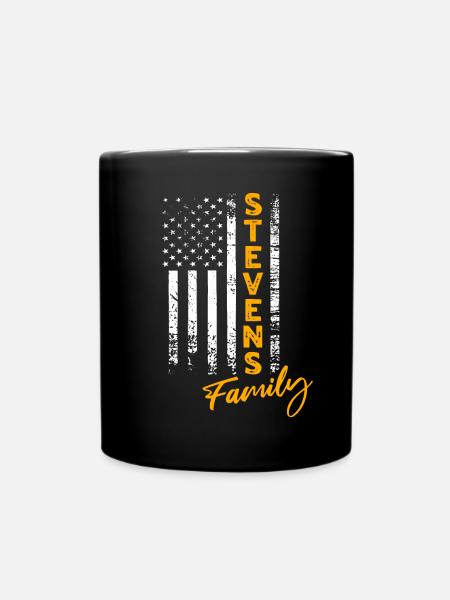 Stevens USA - Tasse einfarbig - Schwarz