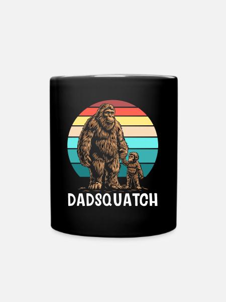Dad Squatch - Tasse einfarbig - Schwarz