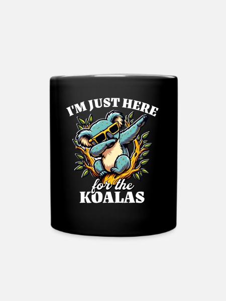 Lustige Koala Sprüche - Tasse einfarbig - Schwarz