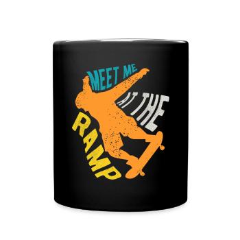 Skateboarding Skateboard Design For Skateboarder - Tasse einfarbig - Schwarz - Vorne