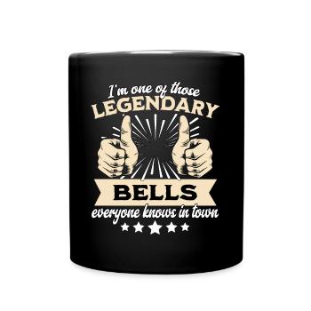 Legendäre Bell Legende - Tasse einfarbig - Schwarz - Vorne