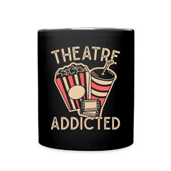Musical Theatre Addicted Gift Idea - Full Colour Mug - black - Front
