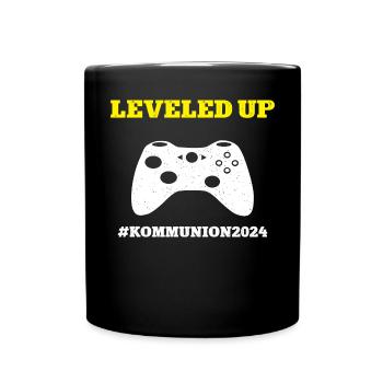 Kommunion 2024 Erstkommunion Kirche #Kommunion2024 - Tasse einfarbig - Schwarz - Vorne