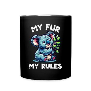 Funny Koala Sayings - Full Colour Mug - black - Front
