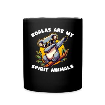 Funny Koala Sayings - Full Colour Mug - black - Front
