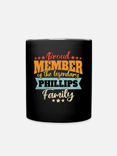 Nom : Phillips - Mug uni - noir