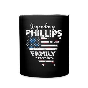 Famille Phillips États-Unis - Mug uni - noir - Devant