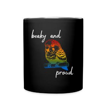 Funny Sun Parakeet Sayings - Full Colour Mug - black - Front