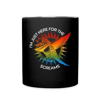 Funny Sun Parakeet Sayings - Full Colour Mug - black - Front