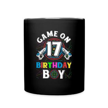 Lasertag Game On 17 Birthday Boy Indoor Laser Tag - Tasse einfarbig - Schwarz - Vorne