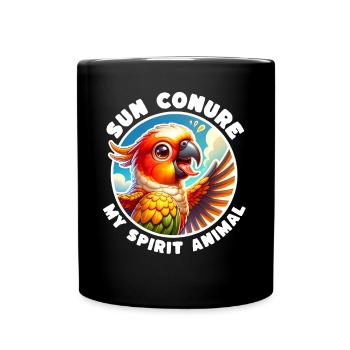 Funny Sun Parakeet Sayings - Full Colour Mug - black - Front