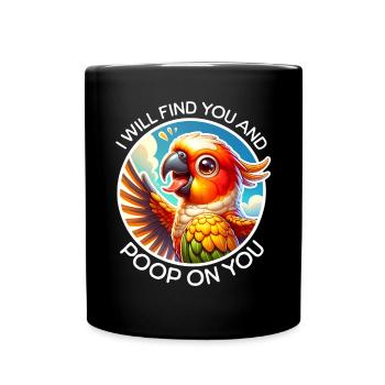 Sun parakeet sayings - Full Colour Mug - black - Front