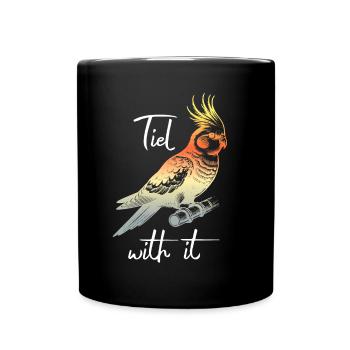 Funny cockatiel sayings - Full Colour Mug - black - Front